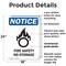 Signmission Fire Safety No Storage OSHA Notice Sign, Plastic, 18in W x 24in L, 2PK OS-2PACK-NS-P-1824-V-12656 - alternate 5
